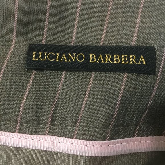 LUCIANO BARBERA WOOL BLEND PANT SUITS SIZE 42 - Picture 12 of 13